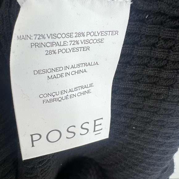 Posse Iris Knit Midi Cable-knit Slip Dress In Black - Picture 7 of 7